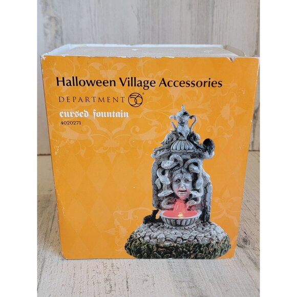 Dept 56 4020271 NEW cursed fountain Halloween village accessory spooky